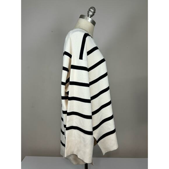 Vero Moda Curve Striped Sweater in Ecru Women’s Size Extra Large XL USED - Picture 4 of 8